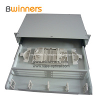 Type de tiroir coulissant, boîte de raccordement pour fibres optiques, 24 ports